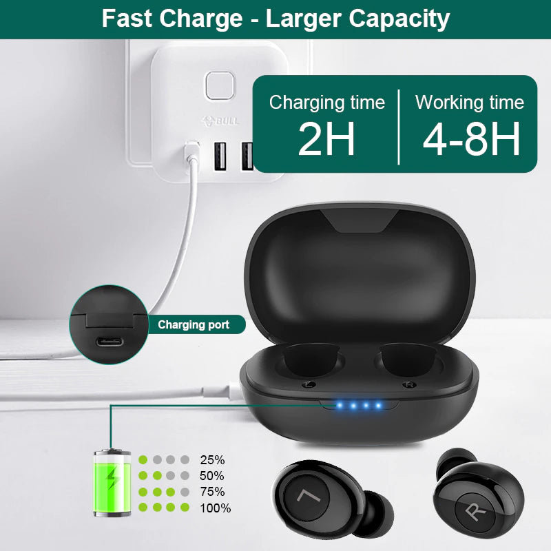 Bluetooth Hearing Aid With Chargeable Case