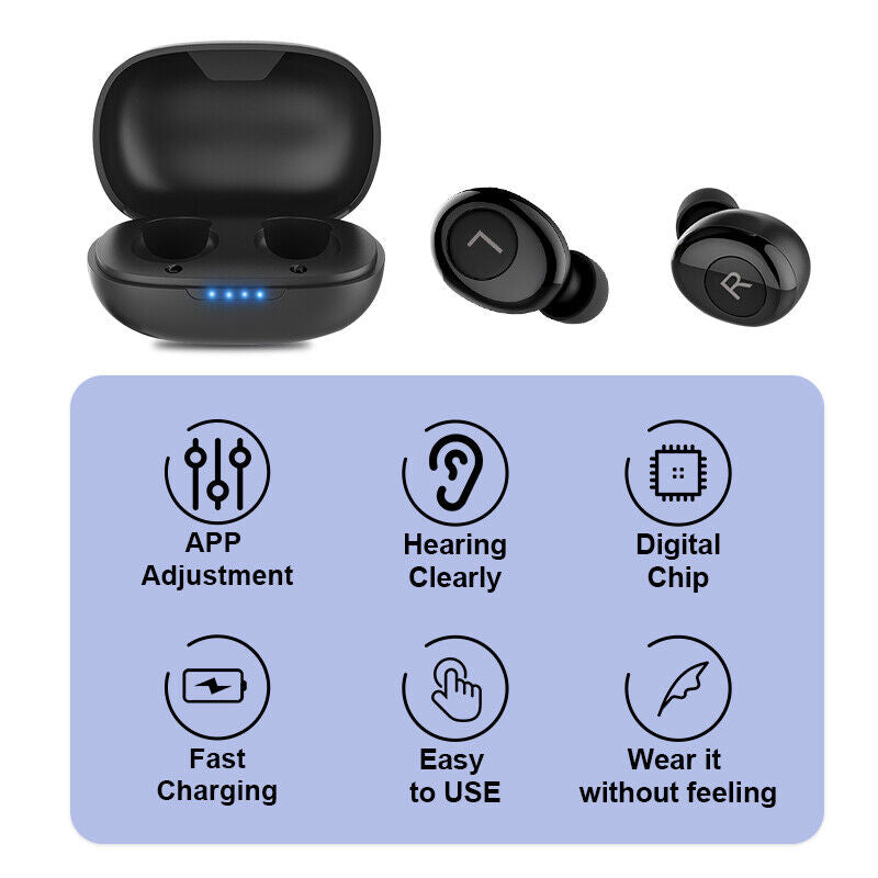 Bluetooth Hearing Aid With Chargeable Case