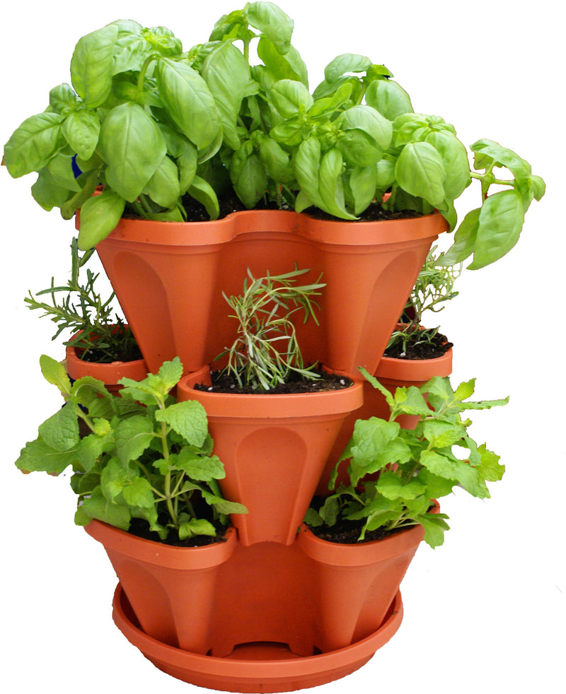 Stackable Garden Pots (With Wheels)