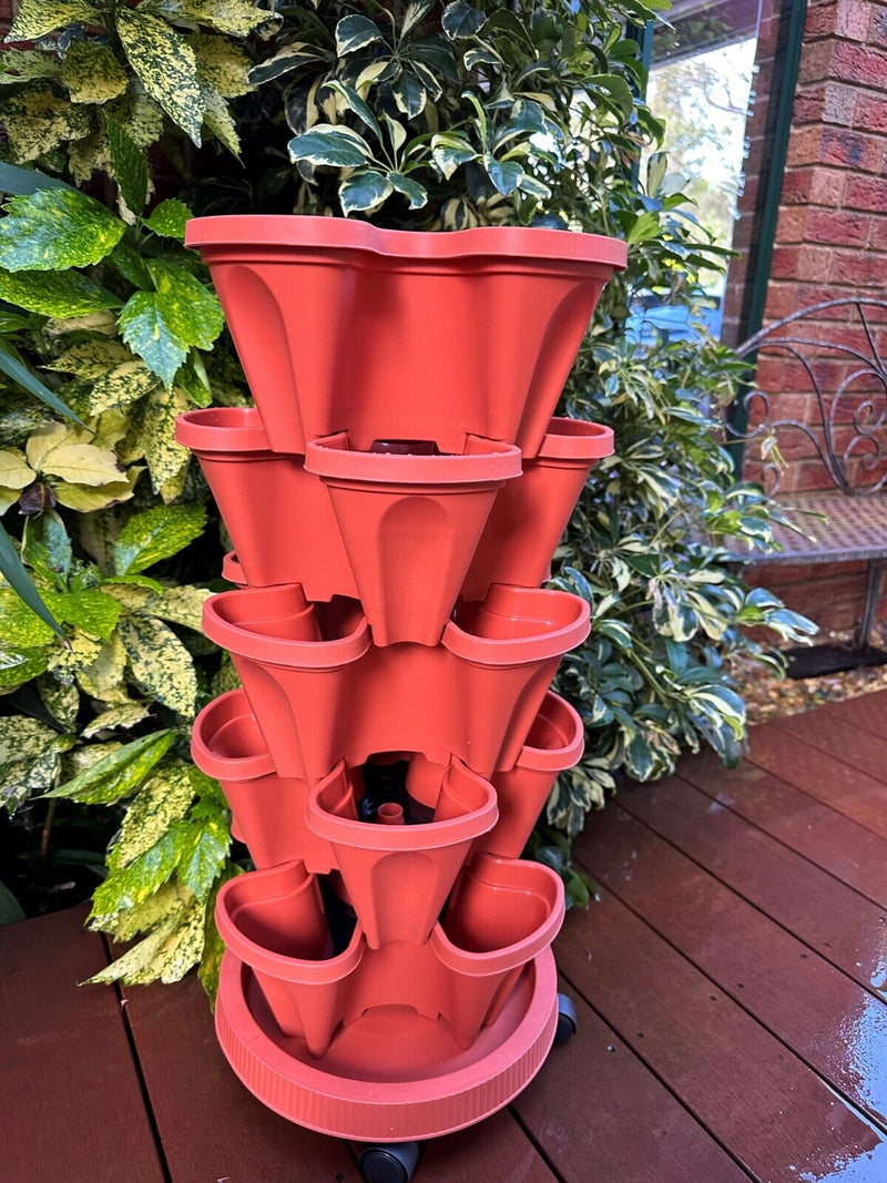 Stackable Garden Pots (With Wheels)