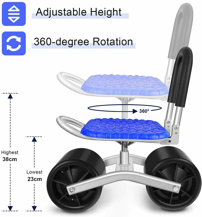 Adjustable 360° Rotating Gardening Seat