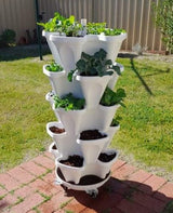 Stackable Garden Pots (With Wheels)